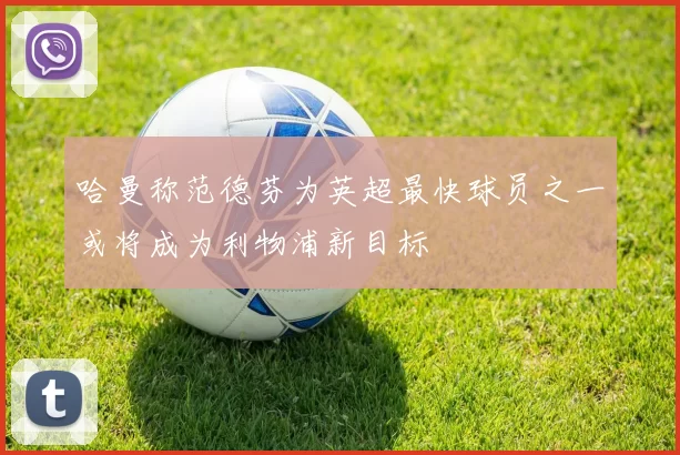 哈曼称范德芬为英超最快球员之一或将成为利物浦新目标