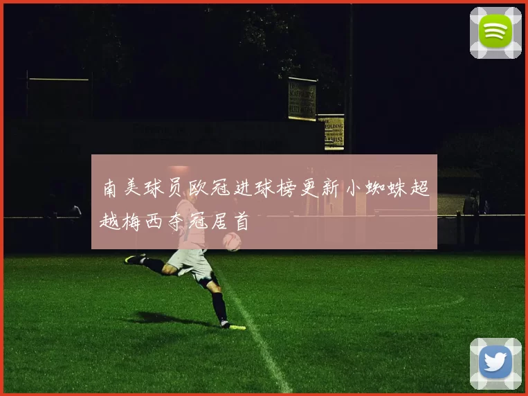 南美球员欧冠进球榜更新小蜘蛛超越梅西夺冠居首